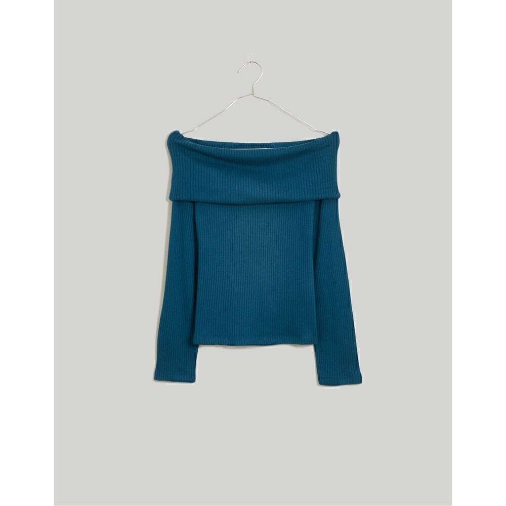 $65 Madewell Off-Shoulder Long-Sleeve Top size XL m4
